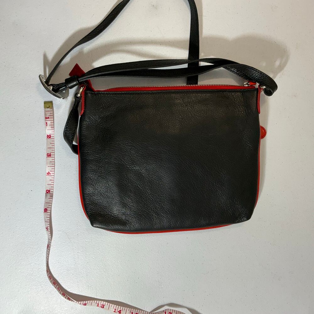 Brighton Gilly Flower Appliquéd Leather Shoulder Crossbody Purse Adjustable - Picture 3 of 7